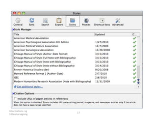 Informations- og
Litteratursøgning
17
 