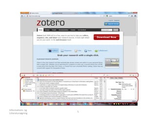 Informations- og
Litteratursøgning
5
 