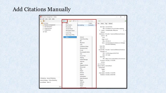Zotero: A Reference Management Tool | PDF