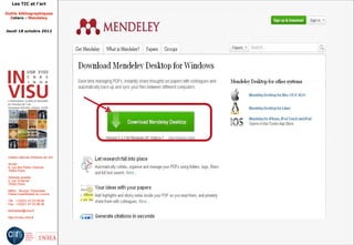 Les TIC et l'art

Outils bibliographiques
  Zotero - Mendeley


Jeudi 18 octobre 2012




 Institut national d'histoire de l'art

 Accès :
 6, rue des Petits Champs
 75002 Paris

 Adresse postale :
 2, rue Vivienne
 75002 Paris

 Métro : Bourse, Pyramides
 Palais royal/Musée du Louvre

 Tél. : +33(0)1 47 03 89 84
 Fax : +33(0)1 47 03 86 36

 lesticetlart@inha.fr

 http://invisu.inha.fr
 
