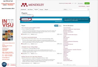 Les TIC et l'art

Outils bibliographiques
  Zotero - Mendeley


Jeudi 18 octobre 2012




 Institut national d'histoire de l'art

 Accès :
 6, rue des Petits Champs
 75002 Paris

 Adresse postale :
 2, rue Vivienne
 75002 Paris

 Métro : Bourse, Pyramides
 Palais royal/Musée du Louvre

 Tél. : +33(0)1 47 03 89 84
 Fax : +33(0)1 47 03 86 36

 lesticetlart@inha.fr

 http://invisu.inha.fr
 