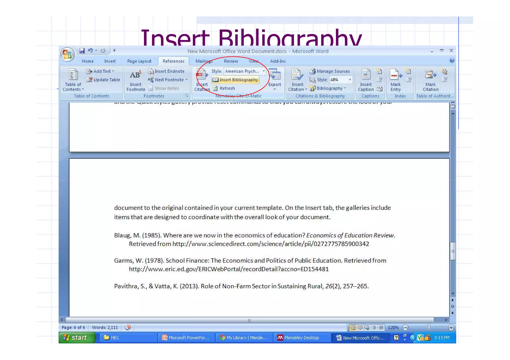 Insert Bibliography 
 