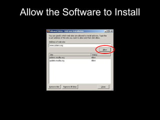 Allow the Software to Install 