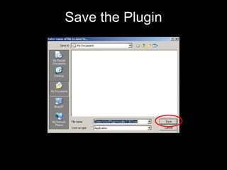 Save the Plugin 