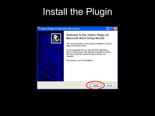 Install the Plugin 