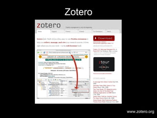 Zotero www.zotero.org 
