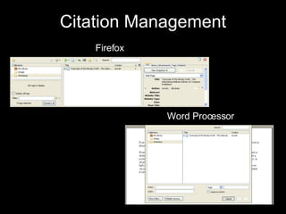 Citation Management Firefox Word Processor 