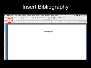 Insert Bibliography 