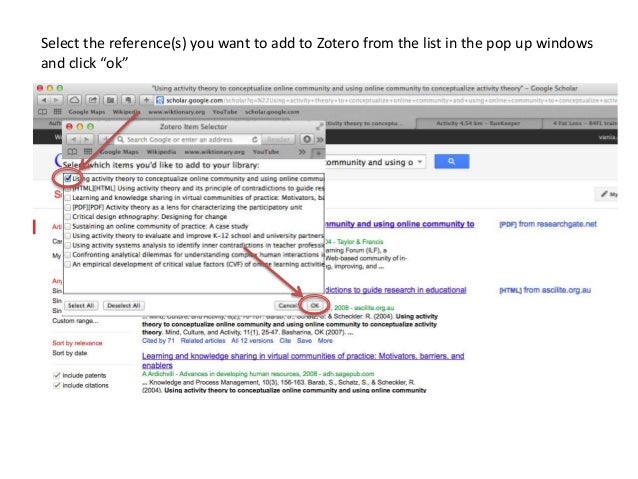 Tutorial Add Zotero Item from Google scholar (quick&amp;dirty)