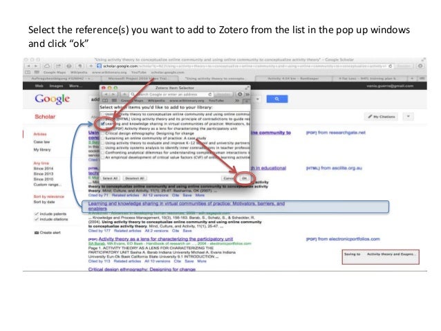 Tutorial Add Zotero Item from Google scholar (quick&amp;dirty)