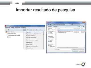 Importar resultado de pesquisa
 
