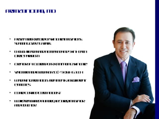 Fo Z in b g M
 rm e O a i, D




 •   Poe t c rc r o sin ae n vtn
      rvn r k eod fk cr in oa s
            a                 io
     s a n goe 3 yas
      p n in vr 5 er

 •   T o g t a e adp n e b h dS in el
      h u h l d r n io er e in k H ah
            e                       t
     C c p rd m
      irl aa ig
        e

 •   Cetr f 1bado R ata in sin ae
      ra o # rn f X ni- g g k cr
        o

 •   V io ay n f n e o Z ® S I H A T
      is n r a d o d r f O KN E L H
                  u

 •   L a e in em tl yra e t f df e t
      ed r d r a o t t ns o ifrn
                 og em       r e
     e n its
      t icie
      h

 •   B adC r ie D r a l is
      o r et d em to t
            if       og

 •   W r - e o n da toit l trrin oa r
      ol rn we uh r , e ue, n vt
        d              y c         o
     a de u a r
      n d ct  o
 