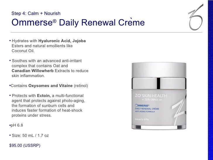zo renewal creme