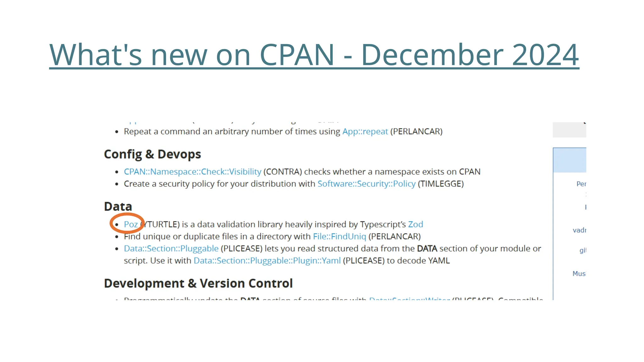 What's new on CPAN - December 2024
 