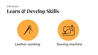 Learn & Develop Skills
STEP SEVEN:
Leather-working Sewing-machine
 