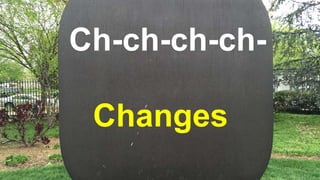 Ch-ch-ch-ch-
Changes
 