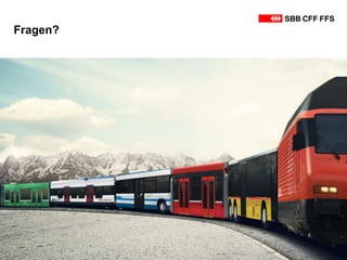 Fragen?
SBB • Konzernbereiche • Informatik • März 2013 12
 