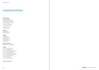 6968
PUBLISHER DETAILS
Published by
Z_punkt GmbH
The Foresight Company
Anna-Schneider-Steig 2
50678 Cologne // Germany
T 	 +49 221 355 534 0
F	 +49 221 355 534 22
info@z-punkt.de
www.z-punkt.de
Direction
Andreas Neef
Klaus Burmeister
Authors
Niels Boeing
Klaus Burmeister
Andreas Neef
Ben Rodenhäuser
Willi Schroll
Design and Layout
NH Corporate – Designbüro
Images
S. 34 // www.tescoplc.com
S. 37 // www.fitbit.com
S. 38 // www.doublerobotics.com
S. 41 // www.memobility.de
S. 42 // www.bigbellysolar.com
S. 45 // www.rethinkrobotics.com
S. 46 // www.bitponics.com
S. 49 // www.lifx.co
S. 50 // www.zookal.com
© Z_punkt Cologne 2014
PUBLISHER DETAILS
 