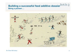 Dr. Elinor McCartney 28
Building a successful feed additive dossier
Being a pioneer….
25
 