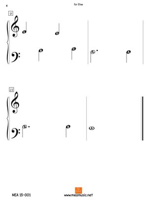 &
?
9
m j
d g .E a
&
?
11
.H d 0
4
Fur Elise
www.meamusic.netMEA 15-001
 