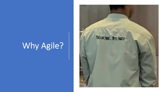 Why Agile?
 