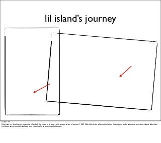lil island’s journey
SLIDE 18
She lives on Vinalhaven, a remote island off the coast of Maine—with a population of around ...