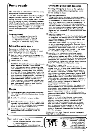 Hydraulic Ram Pump System Design Manual ~ Peace Corps | PDF