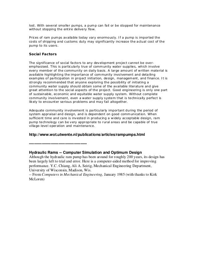 Essay Writing Examples English Home Made Hydraulic Ram Pump Part Lost Abraham Lincoln Essay Paper also Sample Business School Essays Short Essay On My Grandmother American Essay Writing Companies Ib English Essay Speech