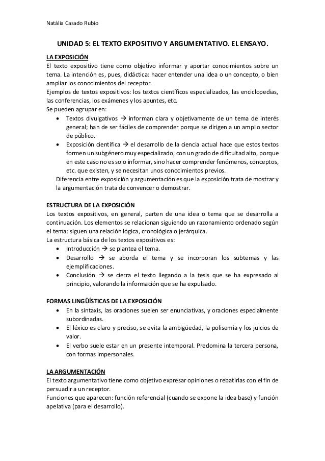 EL TEXTO EXPOSITIVO, ARGUMENTATIVO, INSTRUCTIVO Y PREDICTIVO