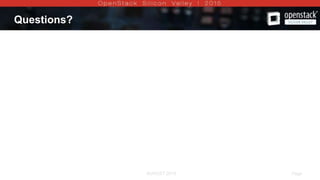 AUGUST 2015 Page 13AUGUST 2015
Questions?