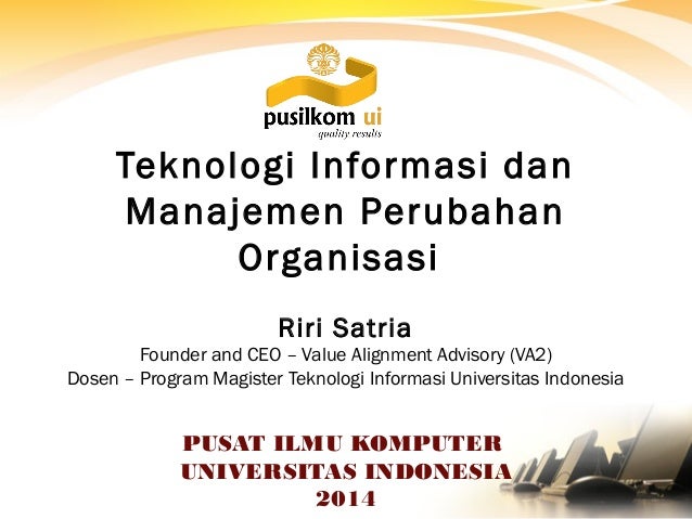 Teknologi Informasi Dan Manajemen Perubahan