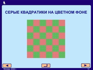 СЕРЫЕ КВАДРАТИКИ НА ЦВЕТНОМ ФОНЕ Москва, 2006 г. 14 