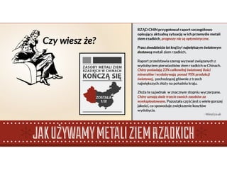 Zrównoważona technologia i metale ziem rzadkich