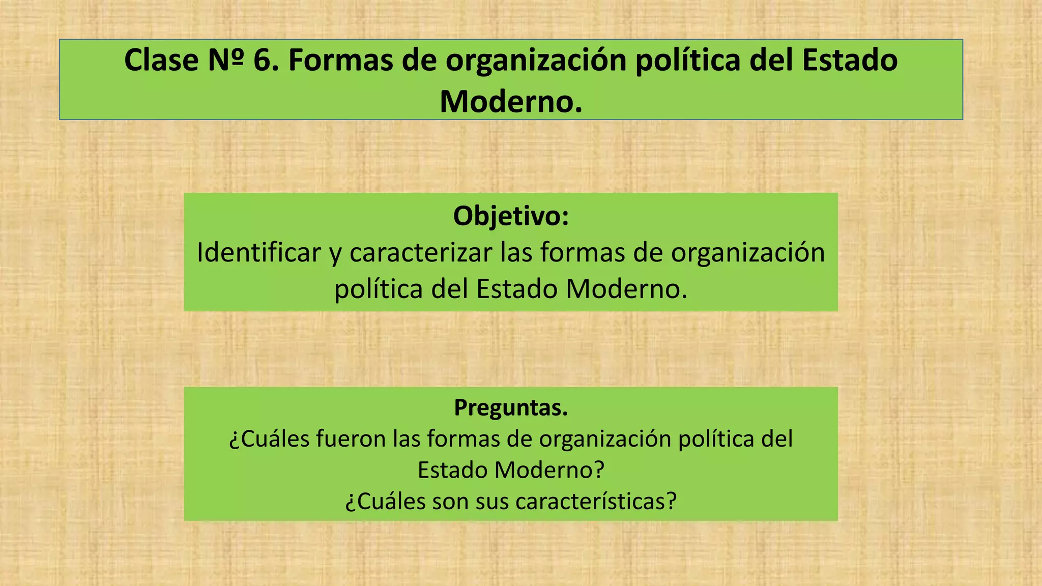 Octavo básico. Unidad 1. Clase 5. Formas de gobierno del Estado moderno ...