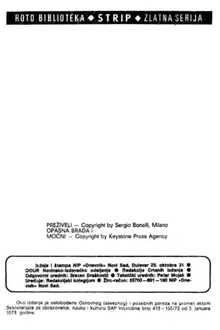 ZS - 0340 - Zagor - PREZIVELI | PDF