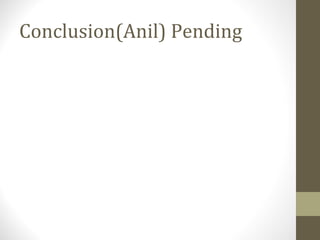 Conclusion(Anil) Pending
 