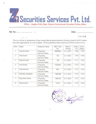 Posting Order For Security Example.pdf Z security posting order | PDF