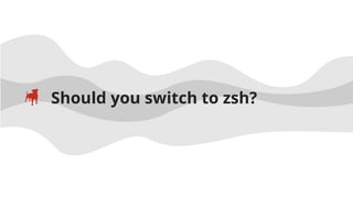 Should you switch to zsh?
 