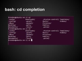 bash: cd completion
 