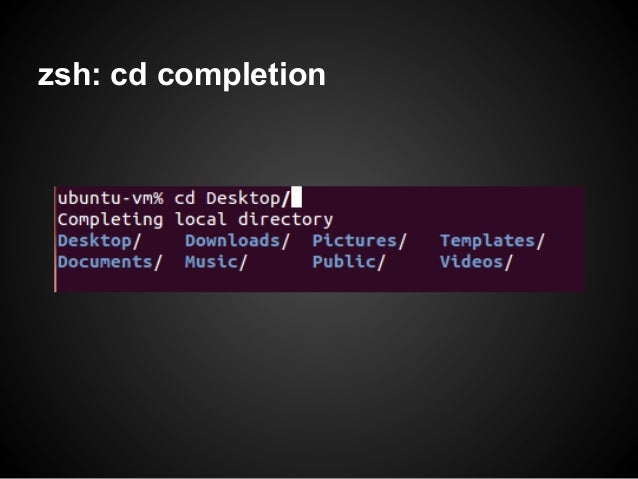 zsh: cd completion 