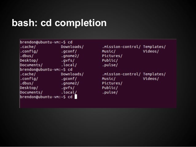 bash: cd completion 