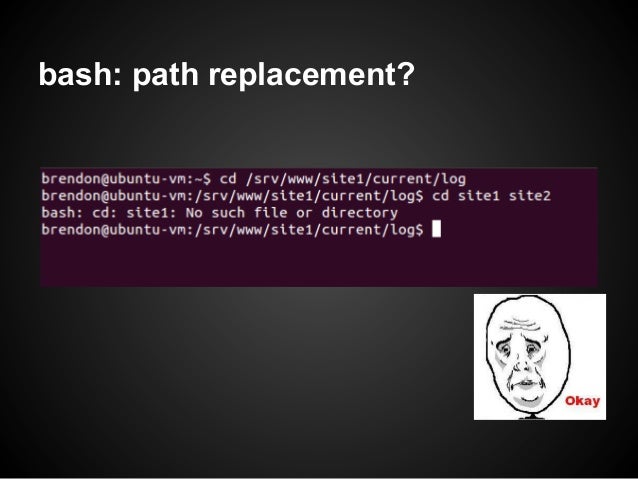 bash: path replacement? 