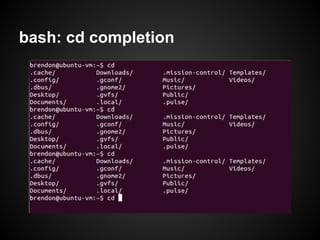 bash: cd completion
 