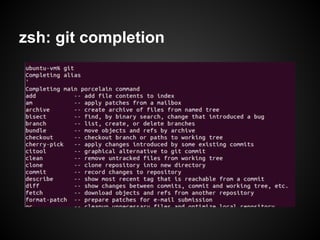 zsh: git completion
 