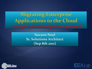 Naveen Noel
Sr. Solutions Architect
     (Sep 8th 2011)
 