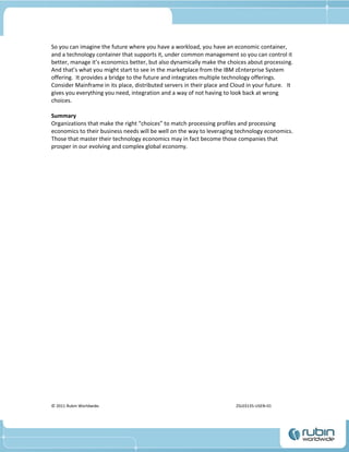 The Surprising Technology Economics of Mainframe vs. Distributed ...