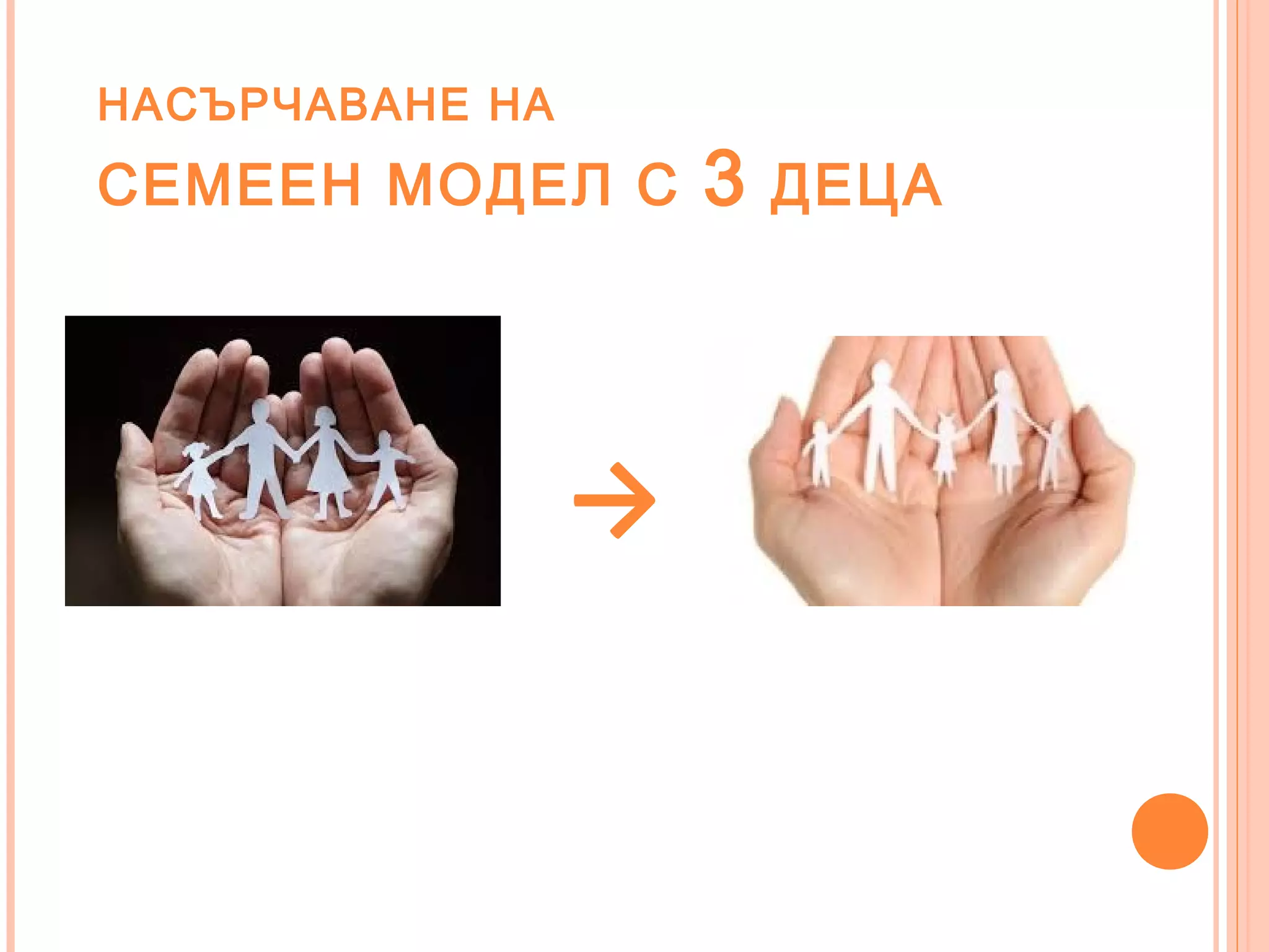 НАСЪРЧАВАНЕ НА
СЕМЕЕН МОДЕЛ С 3 ДЕЦА
→
 