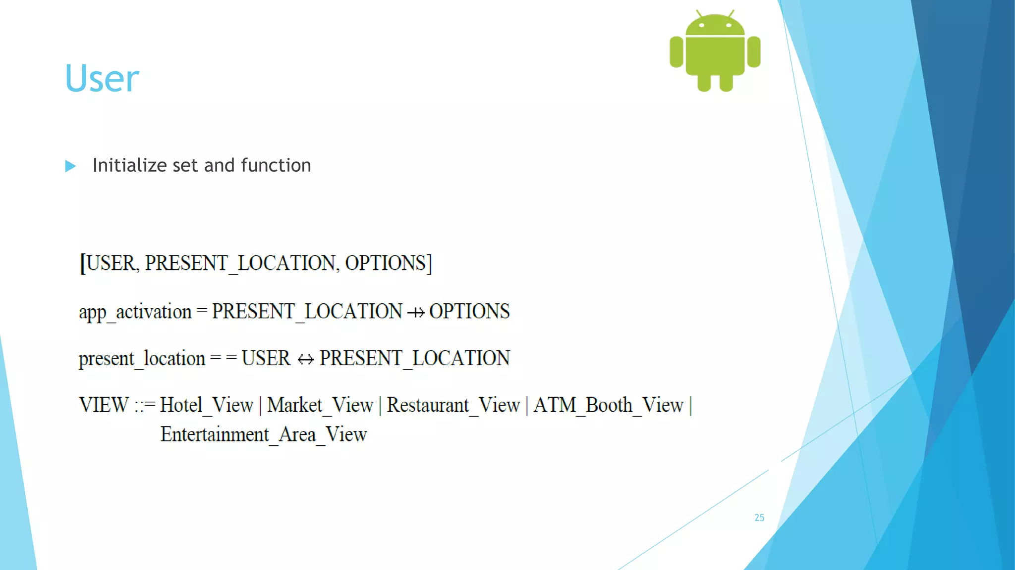 User
 Initialize set and function
25
 