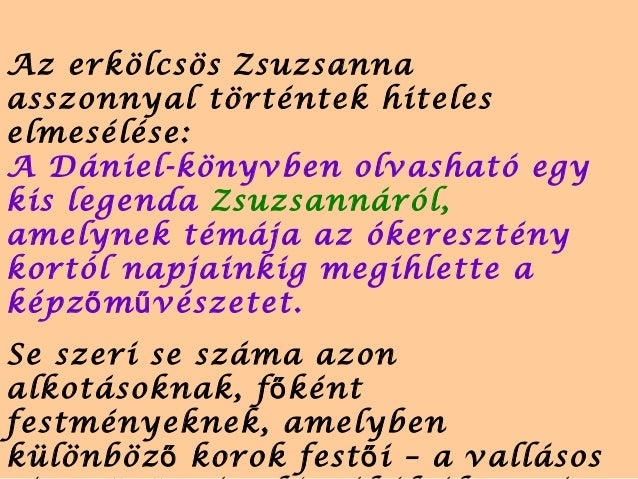Zsuzsanna Es A Venek