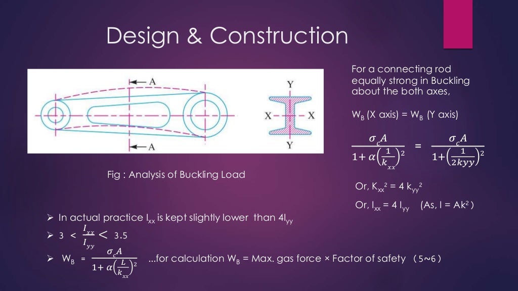 Design and Construction of a Connecting rod